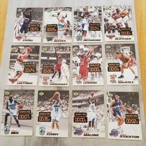 1997-98 Upper Deck Crunch Time 12 Different Cards Stockton Ewing Malone Curry